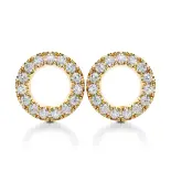 Złote koła kolczyki